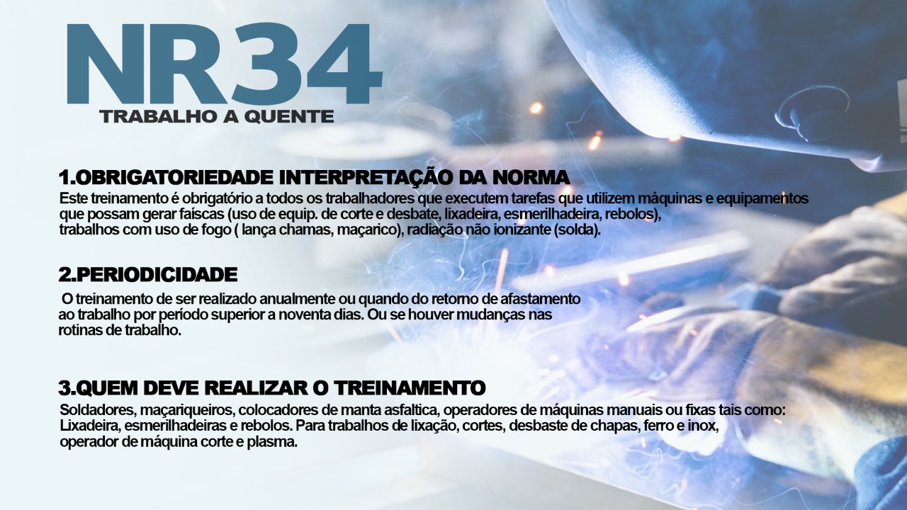 NR 34 TRABALHO À QUENTE - OBSERVADOR DE TRABALHO A QUENTE